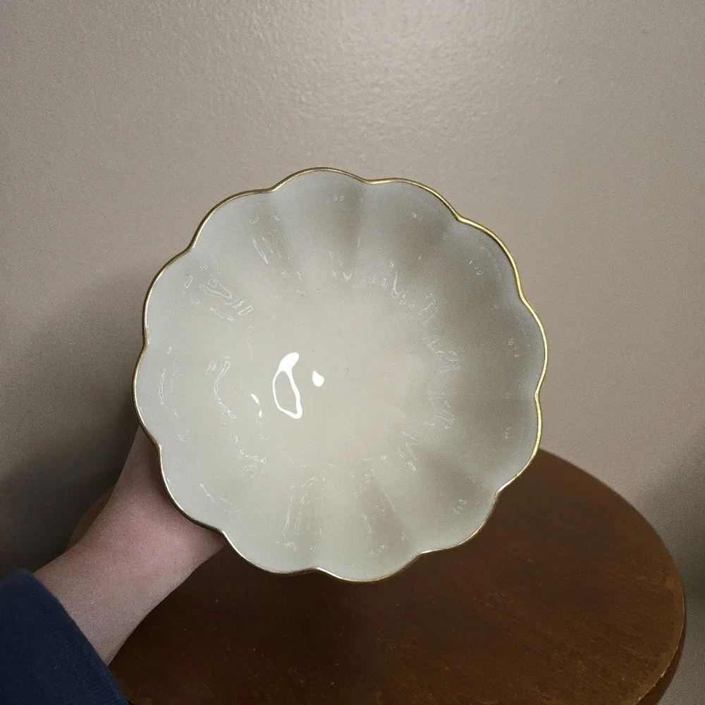 Lenox Fine China Gold Lined Saucer Set of 6